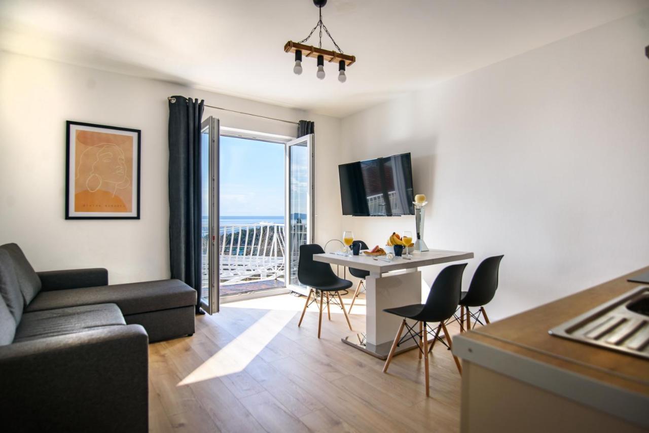 Aurora Seaview Apartment Mlini Bagian luar foto